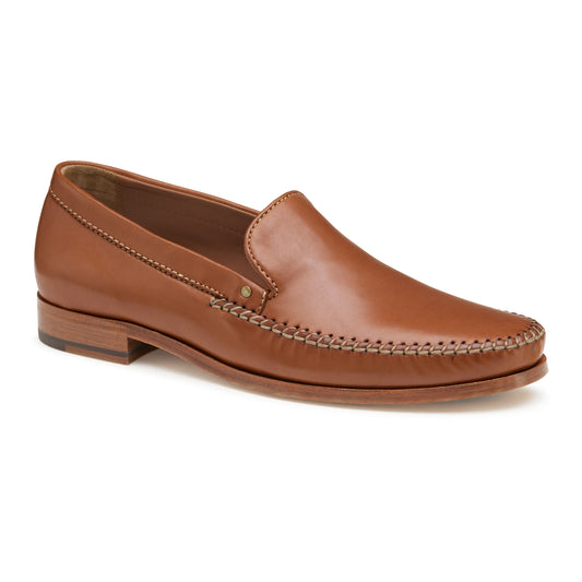 Baldwin Ven Sheepskin Moccasin in Cognac