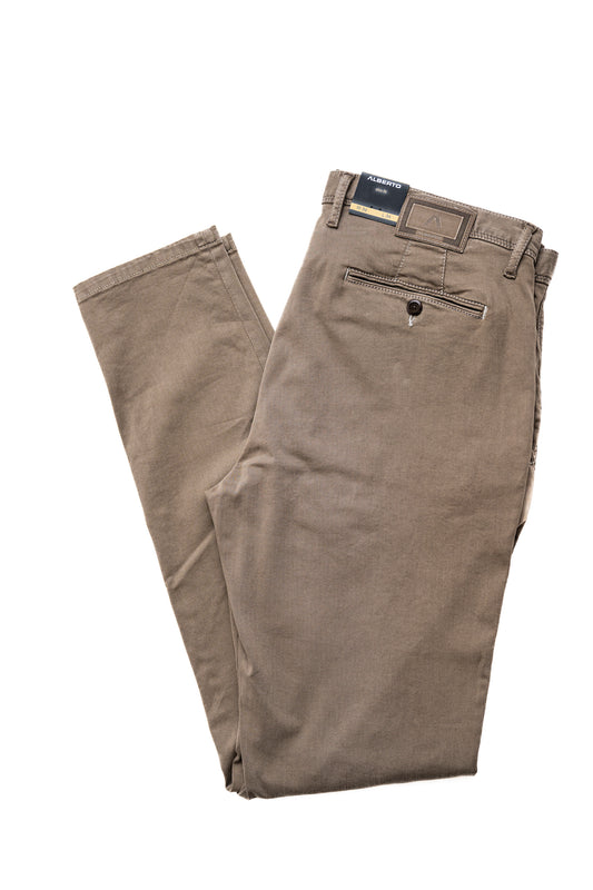 Colored Denim Chino Pant in Khaki