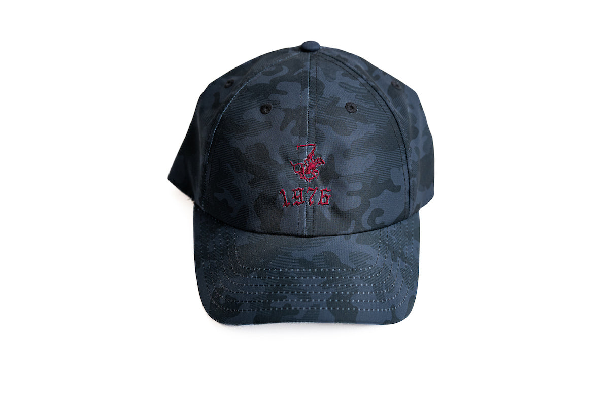 Lionel Smith Ltd Camo Performance Hat in Black and Garnet