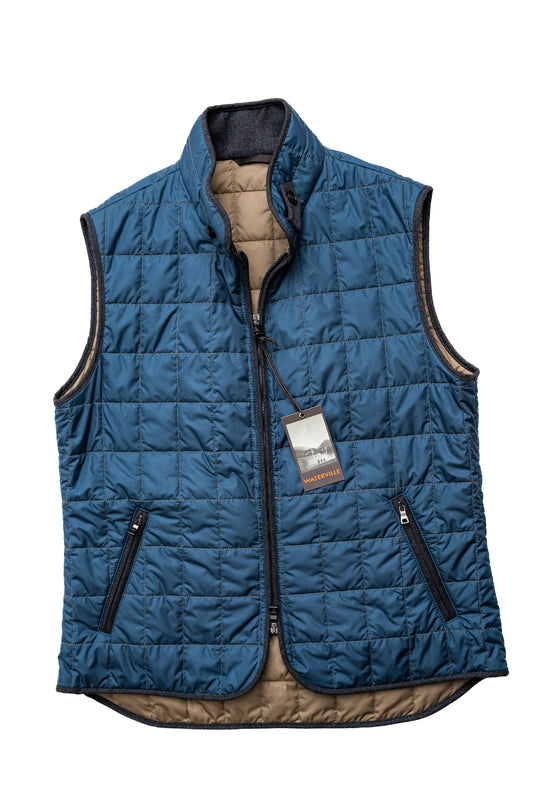 Theo Nylon Vest in Teal